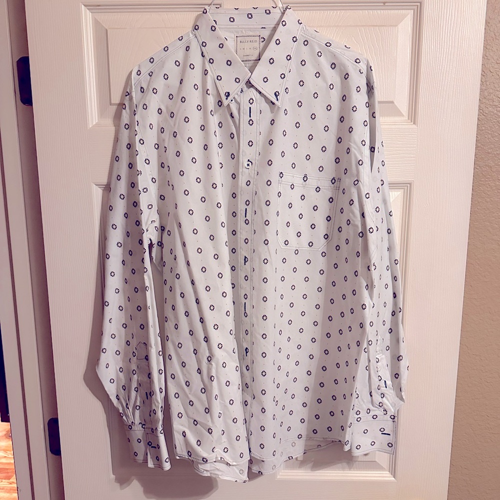 Billy Reid Button Down Long Sleeve Dress Shirt XXL
